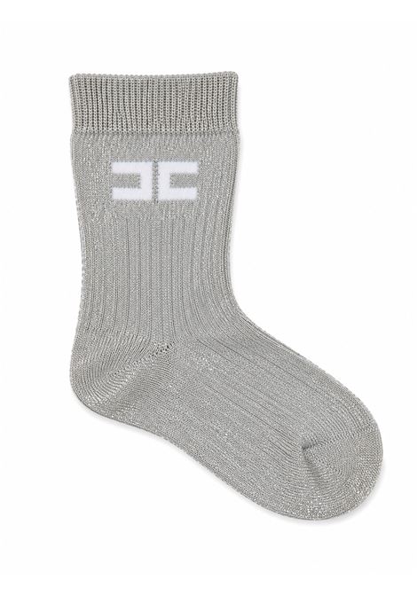 Calzino glitter con logo ELISABETTA FRANCHI KIDS | EFCZ005 C TV1565082